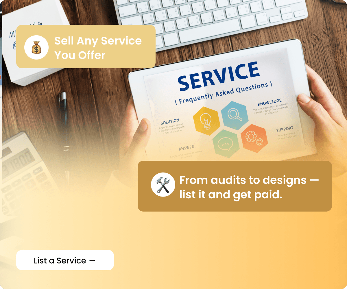 Sell Your Skills, Not Just Stuff