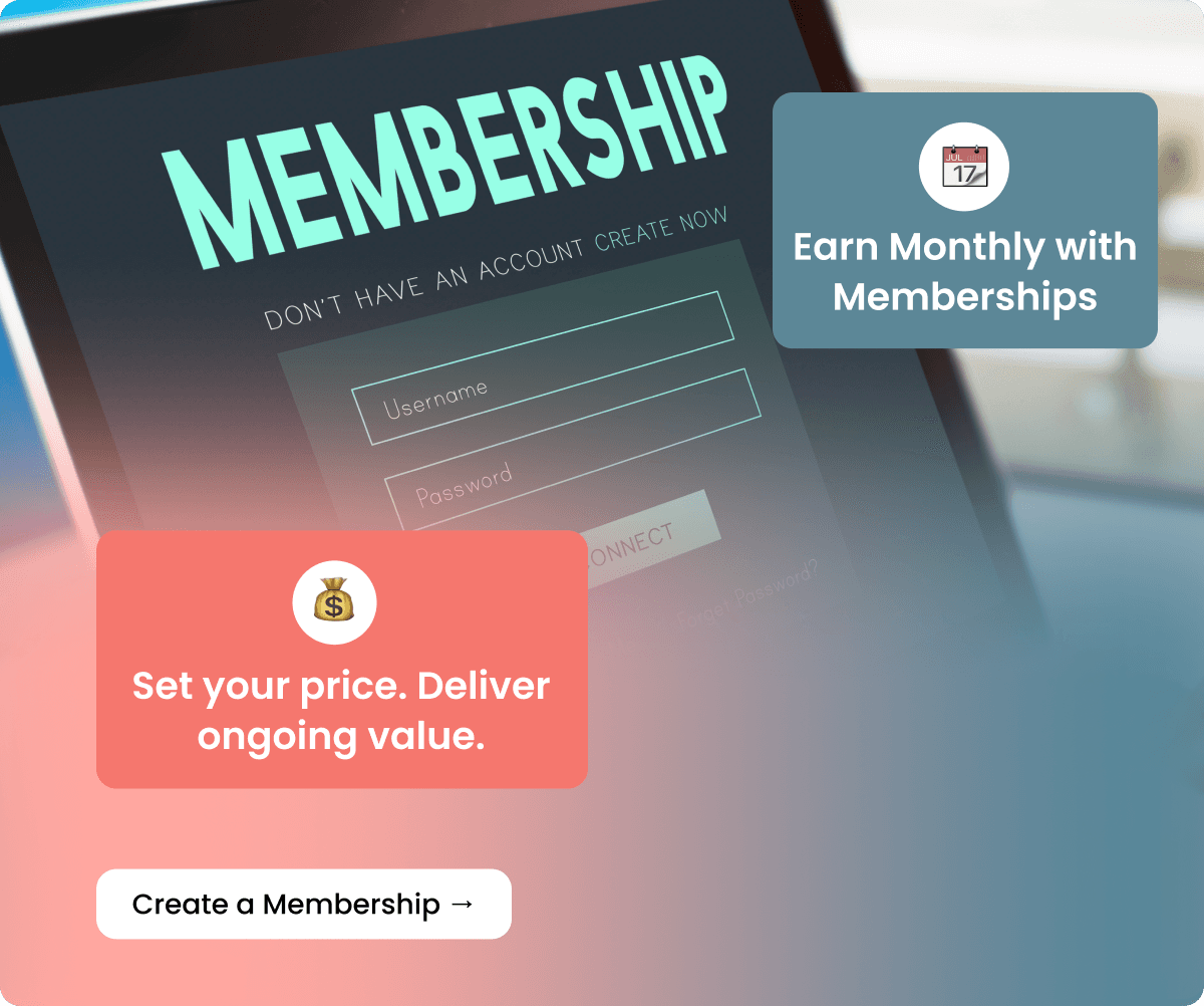 Earn Every Month With Member Access